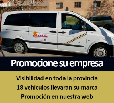 Taxi advertising promotion companies and SMEs Tarragona - Reus - Vilaseca